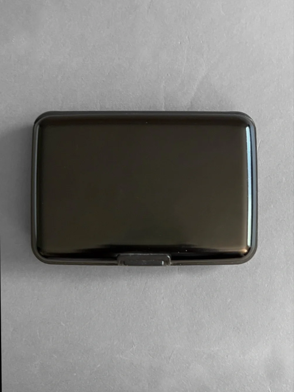 Hard Black Glossy Credit Card Case